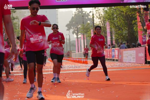 Race photo from Smartfren Run 2025 