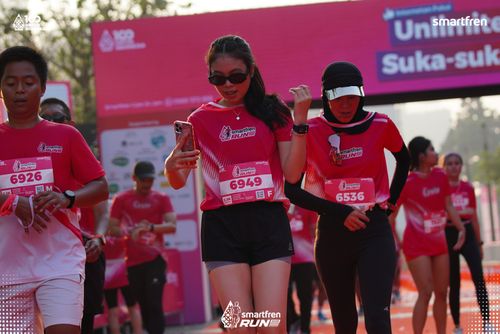 Race photo from Smartfren Run 2025 