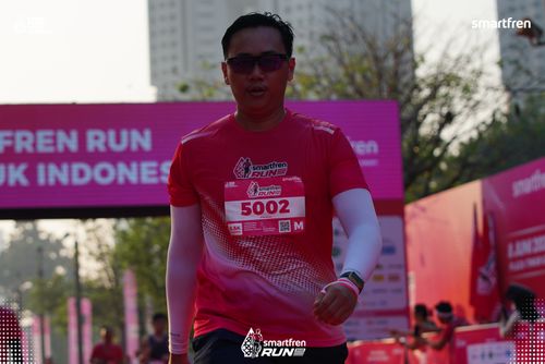 Race photo from Smartfren Run 2025 