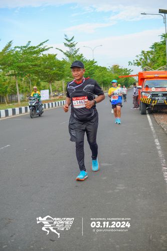 Race photo from Arutmin Borneo Run 2024