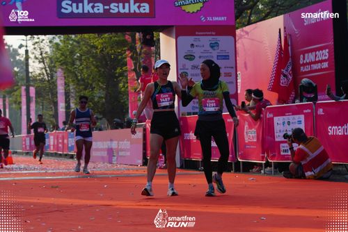 Race photo from Smartfren Run 2025 