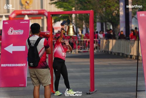 Race photo from Smartfren Run 2025 