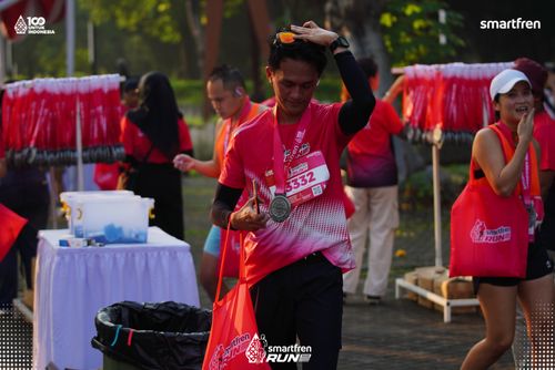 Race photo from Smartfren Run 2025 