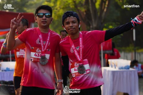 Race photo from Smartfren Run 2025 