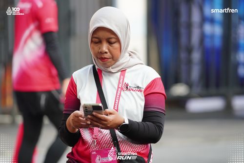Race photo from Smartfren Run 2025 