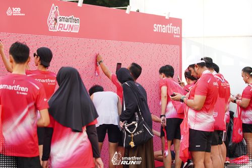 Race photo from Smartfren Run 2025 