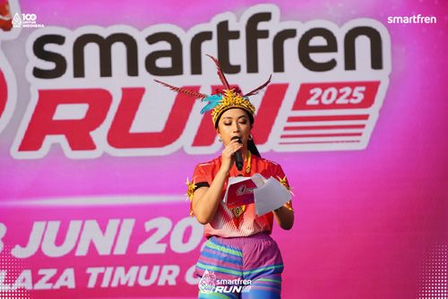 Race photo from Smartfren Run 2025 