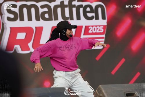 Race photo from Smartfren Run 2025 