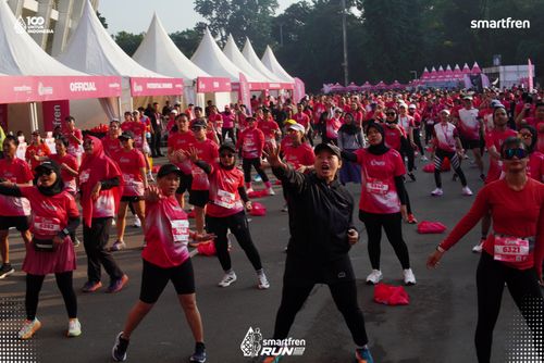Race photo from Smartfren Run 2025 