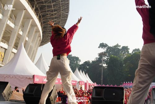 Race photo from Smartfren Run 2025 