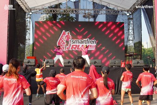 Race photo from Smartfren Run 2025 