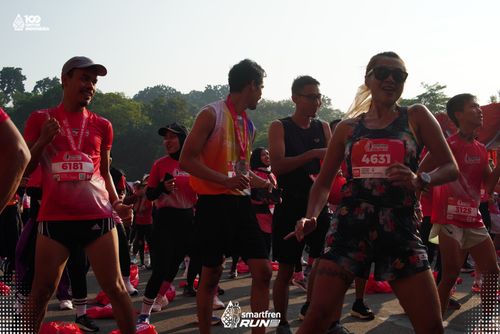 Race photo from Smartfren Run 2025 