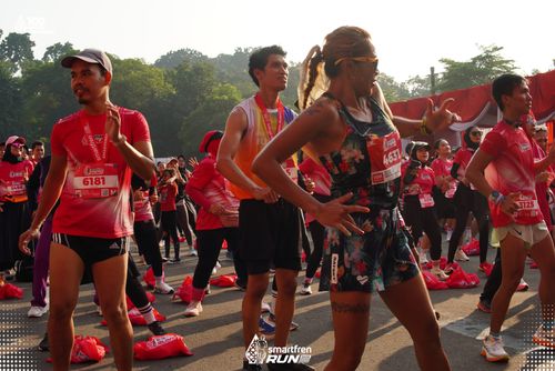 Race photo from Smartfren Run 2025 