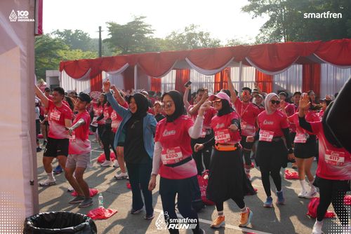 Race photo from Smartfren Run 2025 