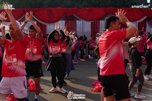 Race photo from Smartfren Run 2025 