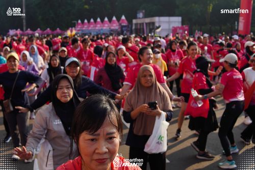 Race photo from Smartfren Run 2025 