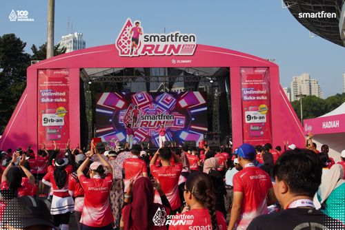 Race photo from Smartfren Run 2025 