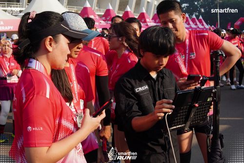 Race photo from Smartfren Run 2025 