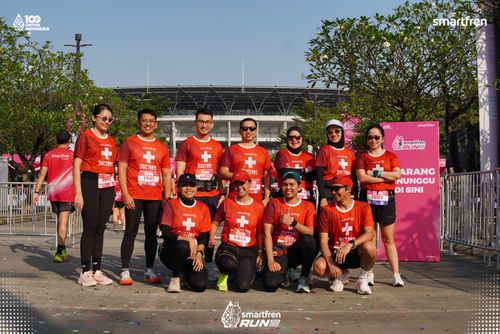 Race photo from Smartfren Run 2025 