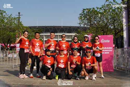 Race photo from Smartfren Run 2025 