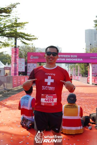 Race photo from Smartfren Run 2025 