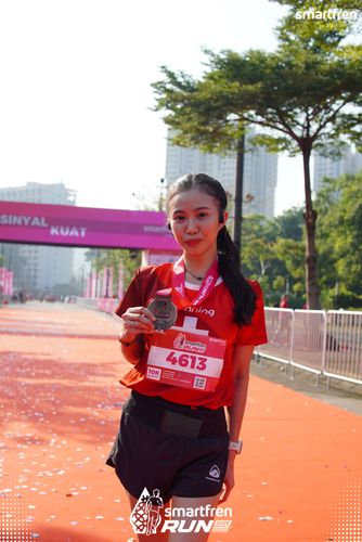 Race photo from Smartfren Run 2025 