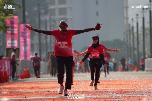 Race photo from Smartfren Run 2025 