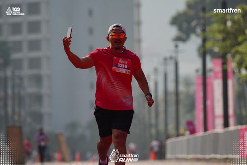 Race photo from Smartfren Run 2025 