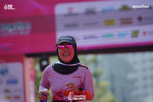 Race photo from Smartfren Run 2025 