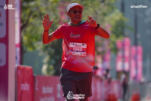 Race photo from Smartfren Run 2025 