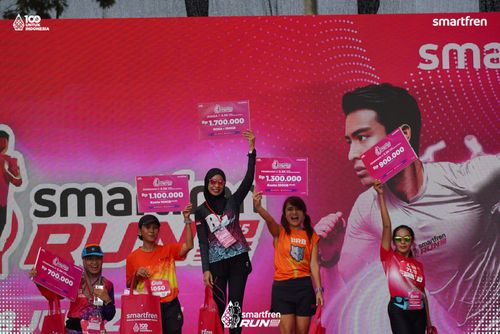 Race photo from Smartfren Run 2025 