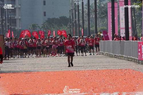 Race photo from Smartfren Run 2025 