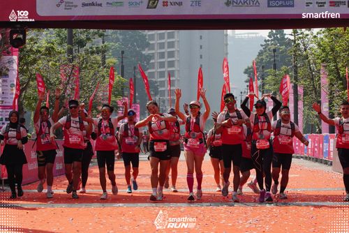 Race photo from Smartfren Run 2025 