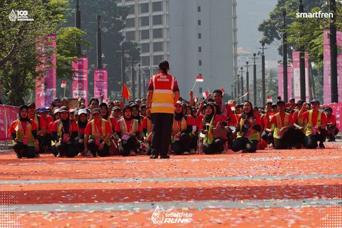 Race photo from Smartfren Run 2025 