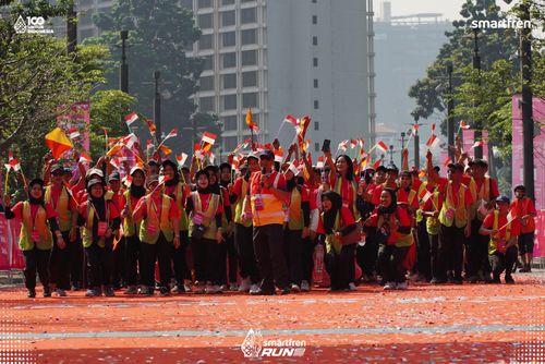 Race photo from Smartfren Run 2025 