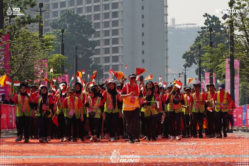 Race photo from Smartfren Run 2025 