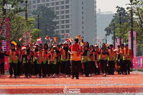 Race photo from Smartfren Run 2025 