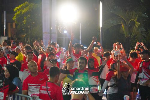 Race photo from Smartfren Run 2024