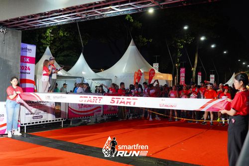 Race photo from Smartfren Run 2024