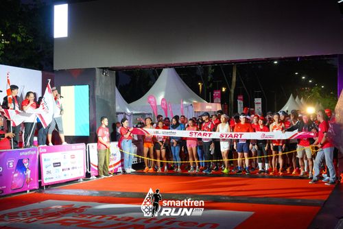 Race photo from Smartfren Run 2024