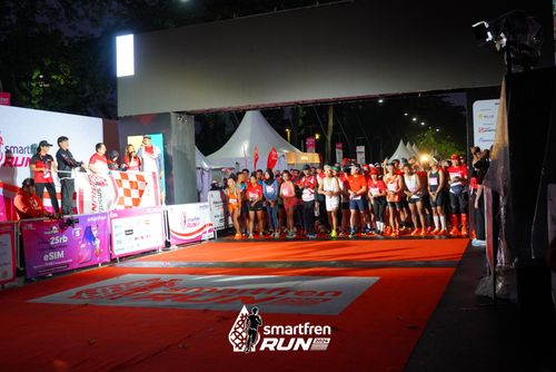 Race photo from Smartfren Run 2024