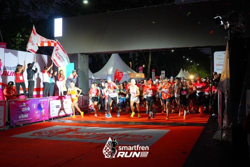 Race photo from Smartfren Run 2024