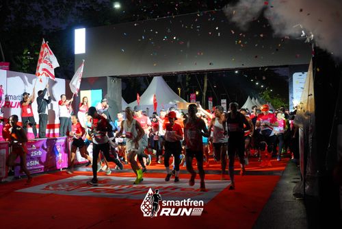 Race photo from Smartfren Run 2024