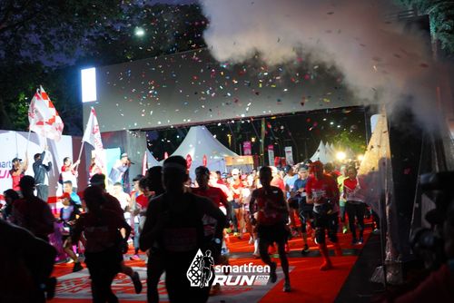 Race photo from Smartfren Run 2024