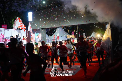 Race photo from Smartfren Run 2024