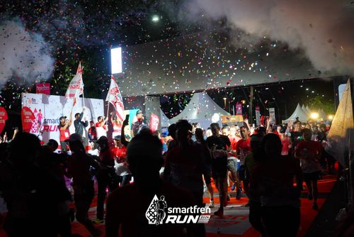 Race photo from Smartfren Run 2024