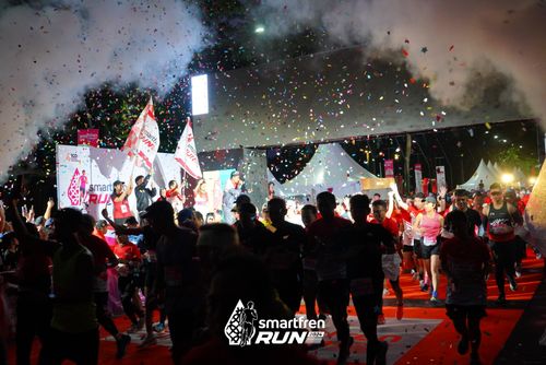 Race photo from Smartfren Run 2024