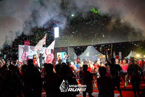Race photo from Smartfren Run 2024