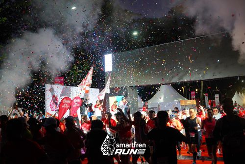 Race photo from Smartfren Run 2024
