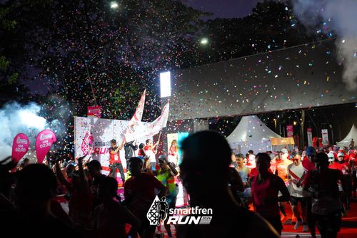 Race photo from Smartfren Run 2024